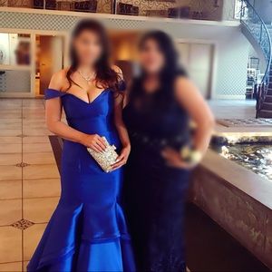 Royal blue jovani prom dress